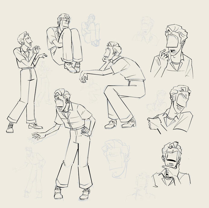 RICKY JOSEPH EXPRESSION & POSE SHEET